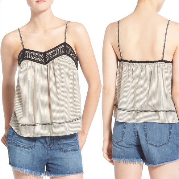 hinge Tops - Hinge Brand Embroidered Tank